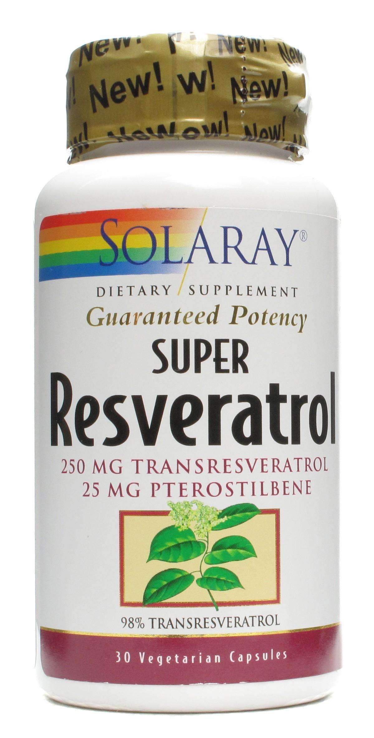 Foto Solaray Super Resveratrol 30 cápsulas