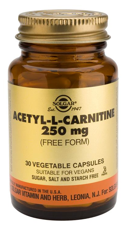 Foto Solgar Acetil L-Carnitina 250 mg 30 cápsulas