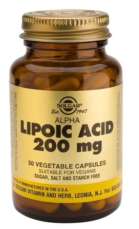 Foto Solgar Acido Alfa Lipoico 200 mg 50 cápsulas