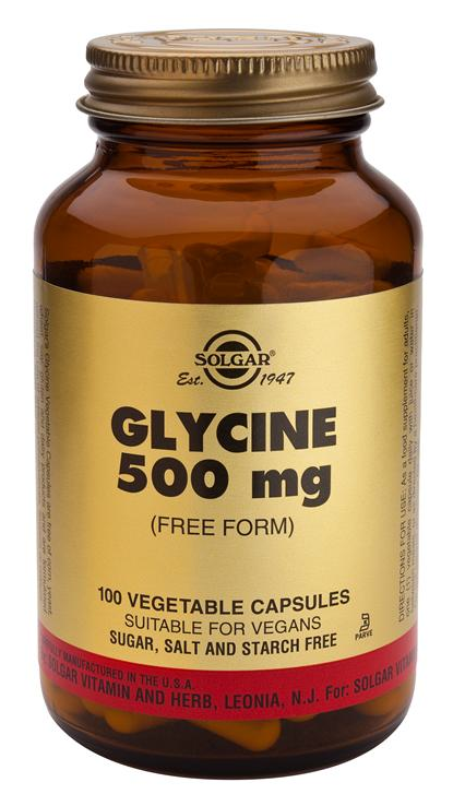 Foto Solgar Glicina 500 mg 100 cápsulas