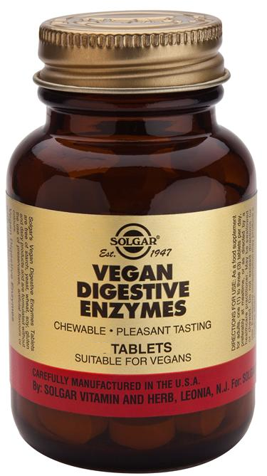 Foto Solgar Vegan Enzimas Digestivas 250 comprimidos masticables