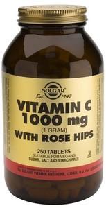 Foto Solgar Vitamina C 1000 mg Rose Hips 250 comprimidos