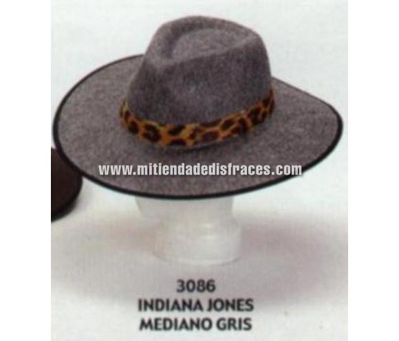 Foto Sombrero de Indiana Jones mediano gris