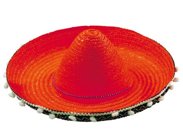 Foto Sombrero infantil mexicano rojo 40cms 3032903