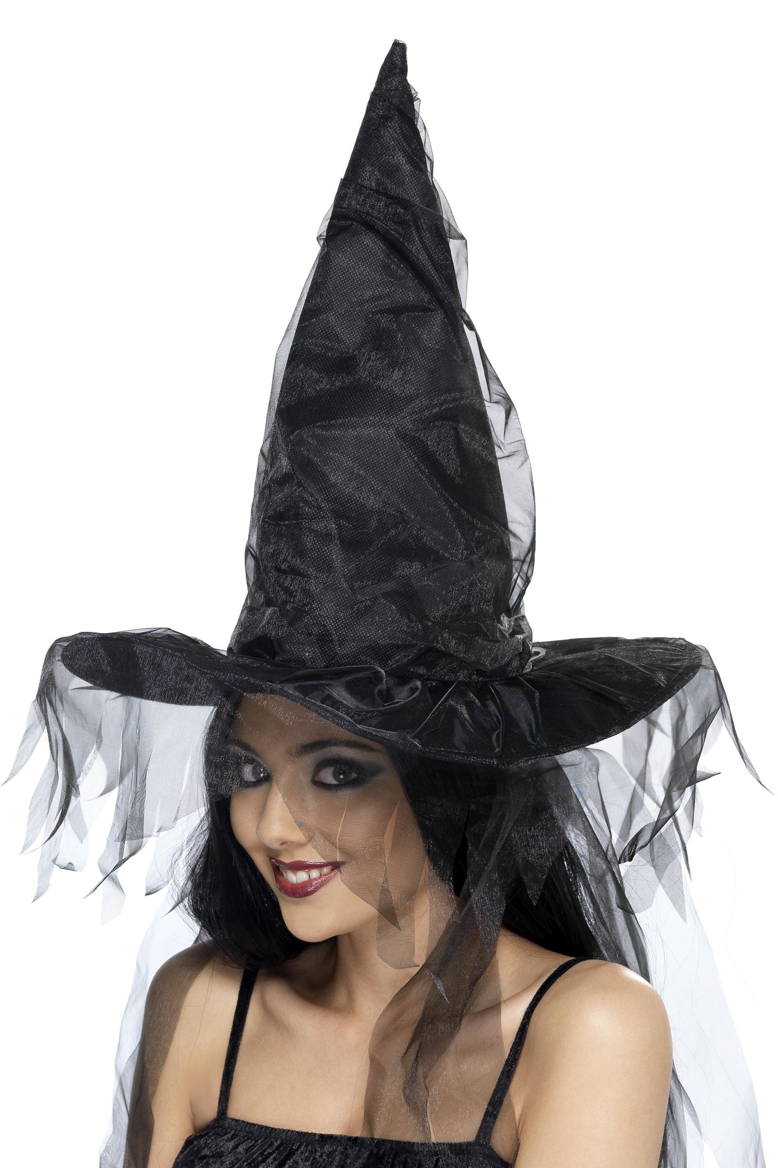 Foto Sombrero negro de bruja para mujer, ideal para Halloween