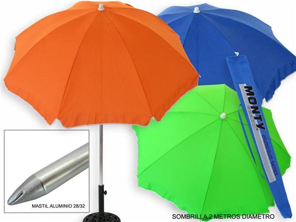 Foto Sombrilla aluminio antiuva 2m 9785