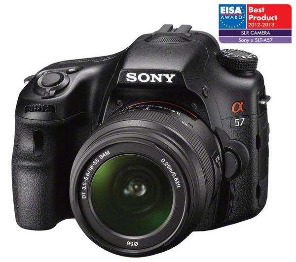 Foto Sony Alpha SLT-A57K + objetivo DT 18-55 mm Incluye Cargador, Batería de litio