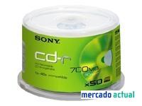 Foto sony cdq 80n - cd-r x 50 - 700 mb - soportes de almacenamien