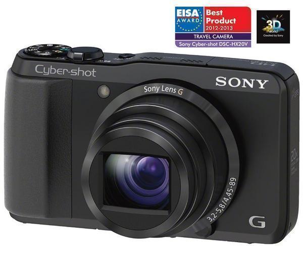 Foto Sony Cyber-shot DSC-HX20V - negro Incluye Cargador, Batería de litio