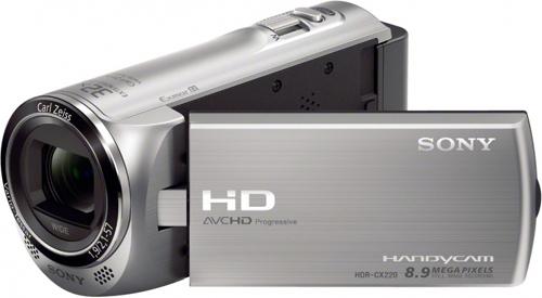 Foto Sony Handycam Hdr-cx220e - Cámara De Vídeo Portátil - Alta Definición - 2.39 Mpix - 27 Zoom óptico X - Carl Zeiss - Tarjeta Flash - Plata Hdrcx220es.cen