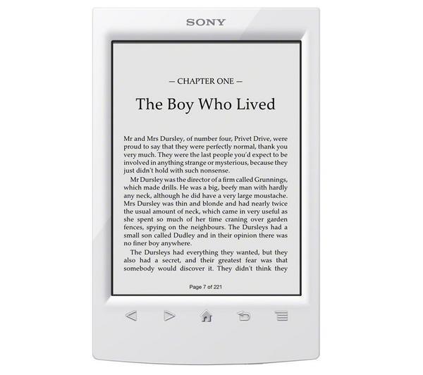 Foto Sony libro electrónico prs-t2 - blanco con oferta harry potter + tapa