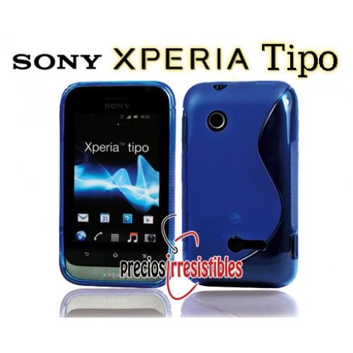 Foto Sony Xperia Tipo (ST21i) - S-Line AZUL - Carcasa/Funda TPU Gel (Silicona)