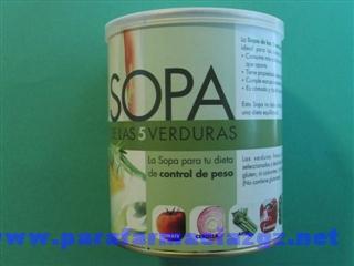 Foto sopa de las 5 verduras 300gr