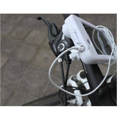 Foto soporte bicicleta iphone blanco