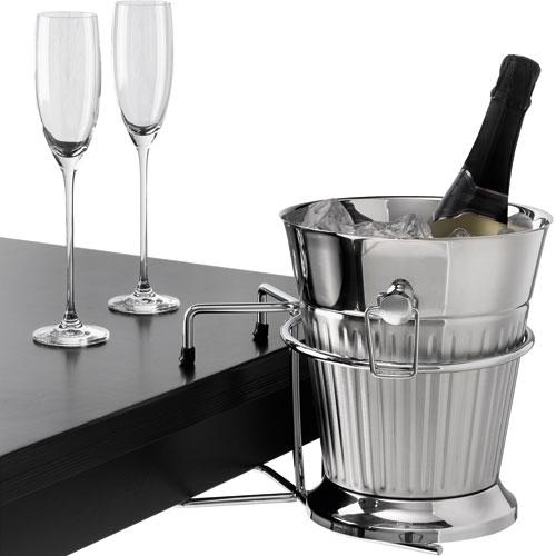 Foto Soporte champanera para mesa cromado