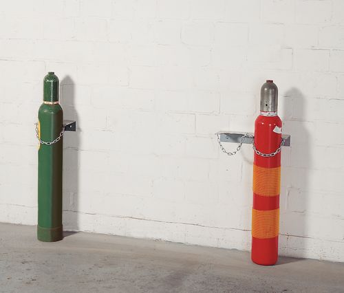 Foto Soporte de pared para botellas de gas WH 140-S en acero galvanizado,