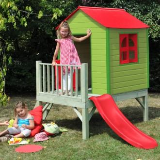 Foto Soulet Casita de madera coquelicot