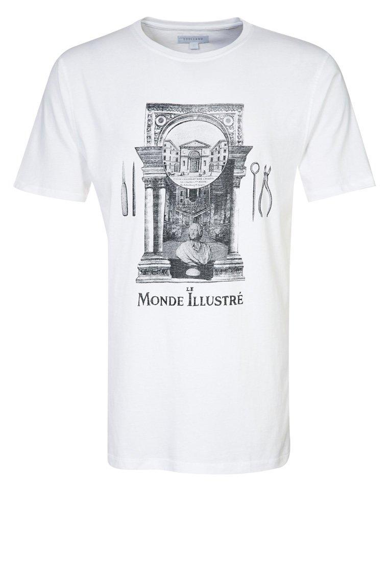 Foto Soulland LE MONDE Camiseta print blanco