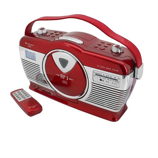 Foto Soundmaster RCD1300 Radio reproductor CD MP3 USB SD rojo