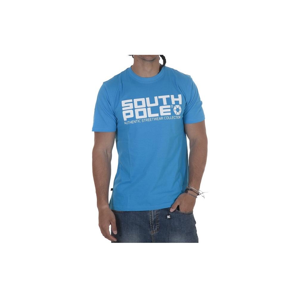 Foto South Pole Camiseta South Pole: Base Gold, Regular Fit, Process Blue B