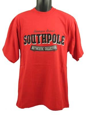 Foto Southpole Authentic Collection T Shirt. Hexagon Brand In Red