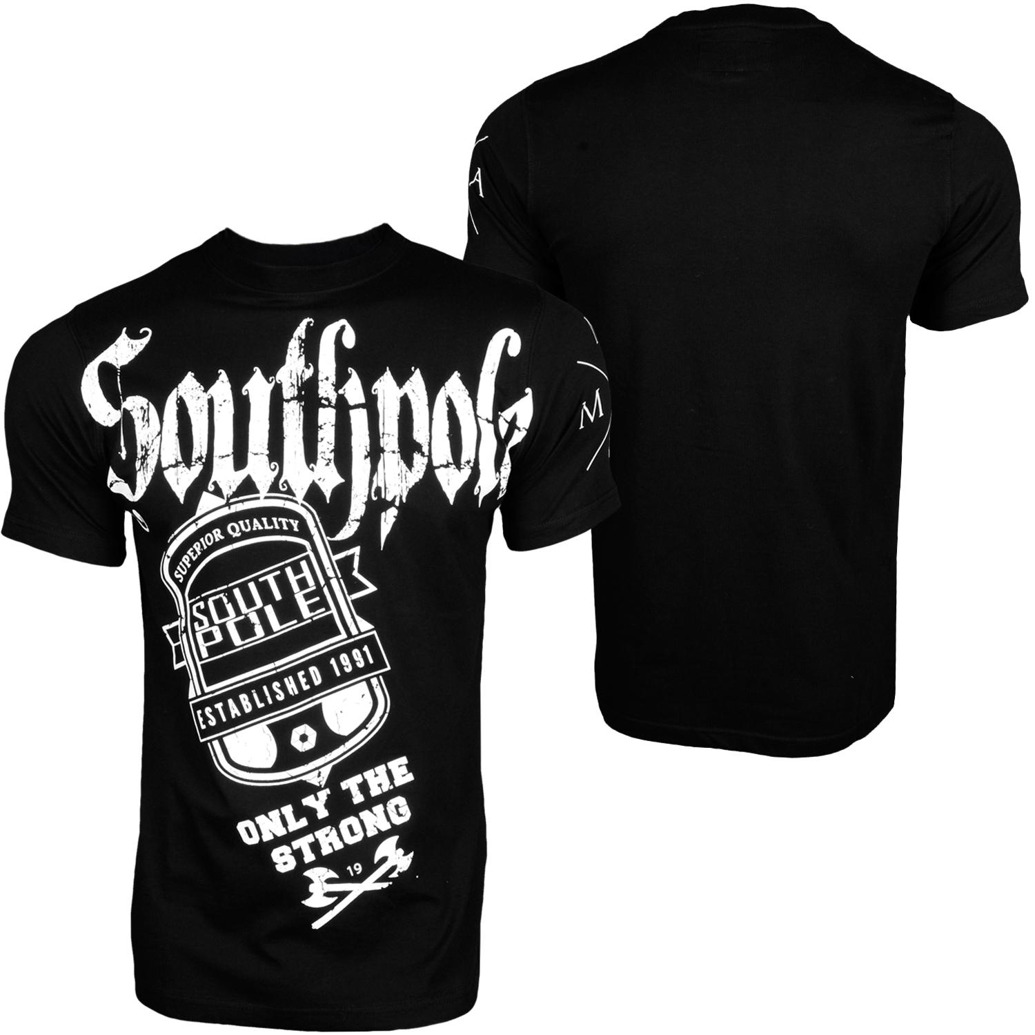 Foto Southpole Bite Hard T-shirt Negro