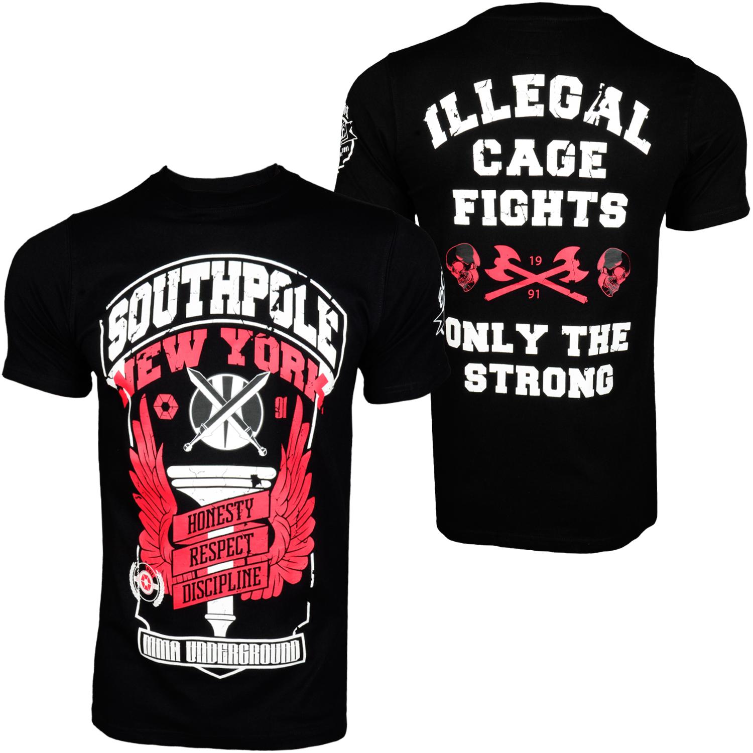Foto Southpole Strong T-shirt Negro