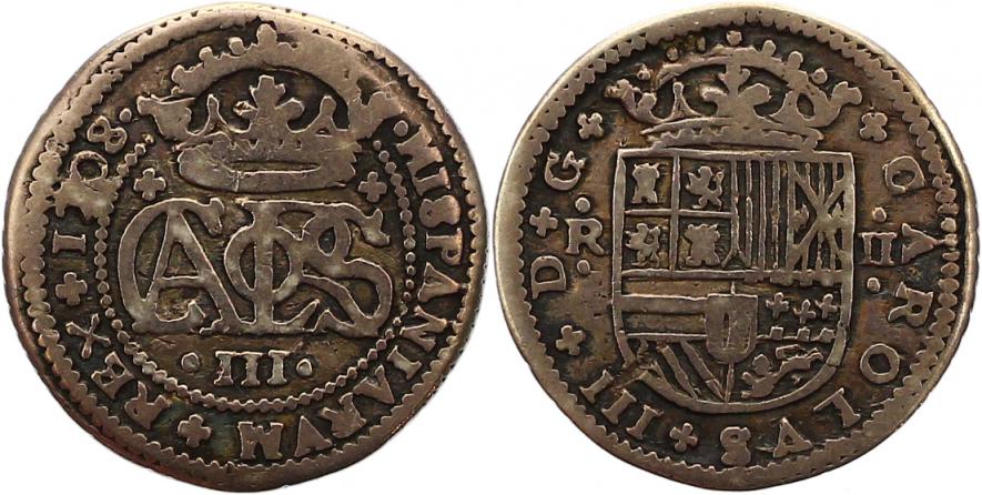 Foto Spanien 2 Reales 1708