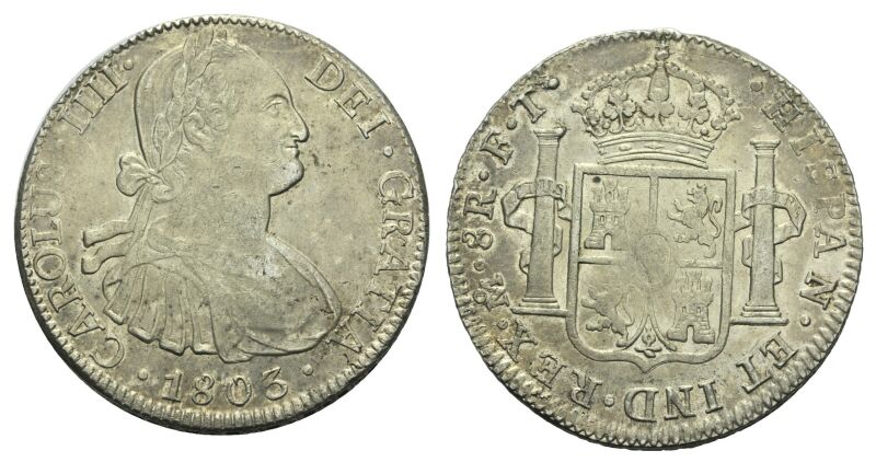 Foto Spanien Mexico 8 Reales 1803
