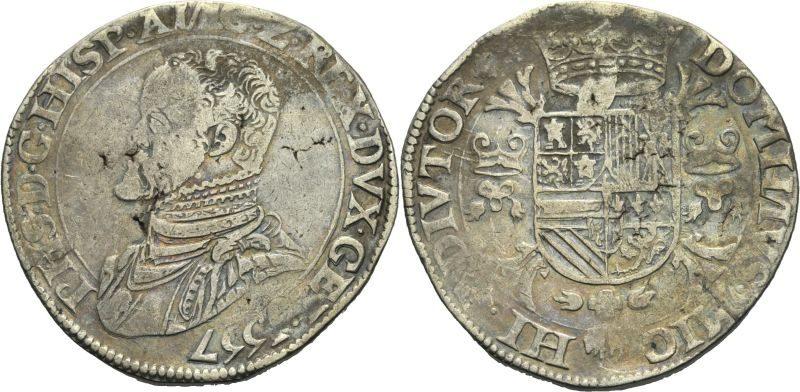 Foto Spanische Niederlande Geldern Ecu Taler 1557