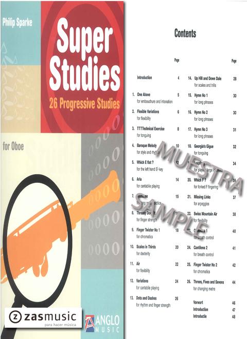Foto sparke, philip: super studies. 26 progressive studies.