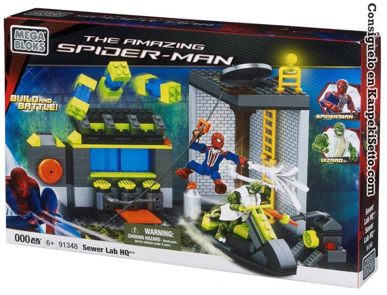 Foto Spider-man 4 Mega Bloks Kits De ConstrucciÓn Sewer Lab Hq