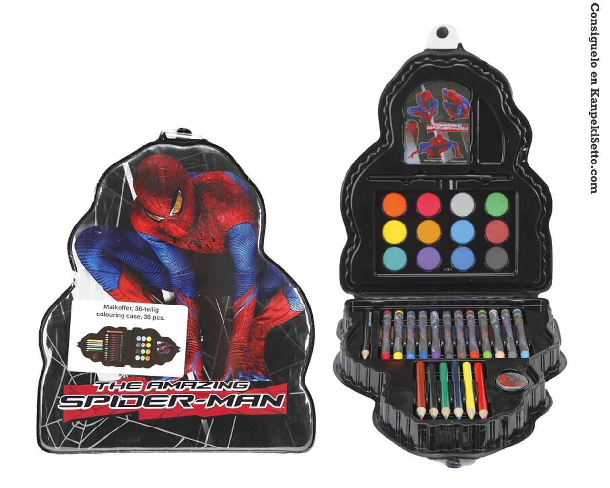 Foto Spider-man Caja De 6 Juegos De Pintar De 36 Piezas