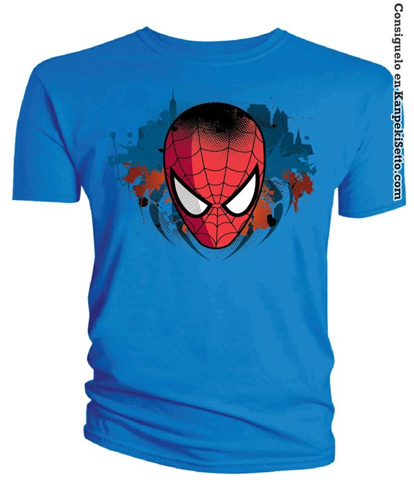 Foto Spider-man Camiseta Head Talla M