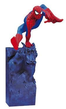 Foto Spiderman Gargola Estatua Resina 30 Cm