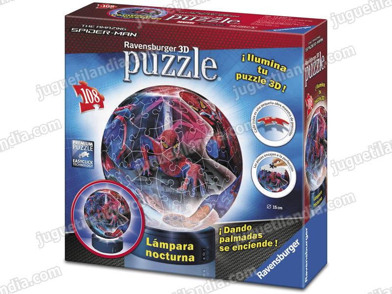Foto Spiderman puzzleball lampara 108 piezas