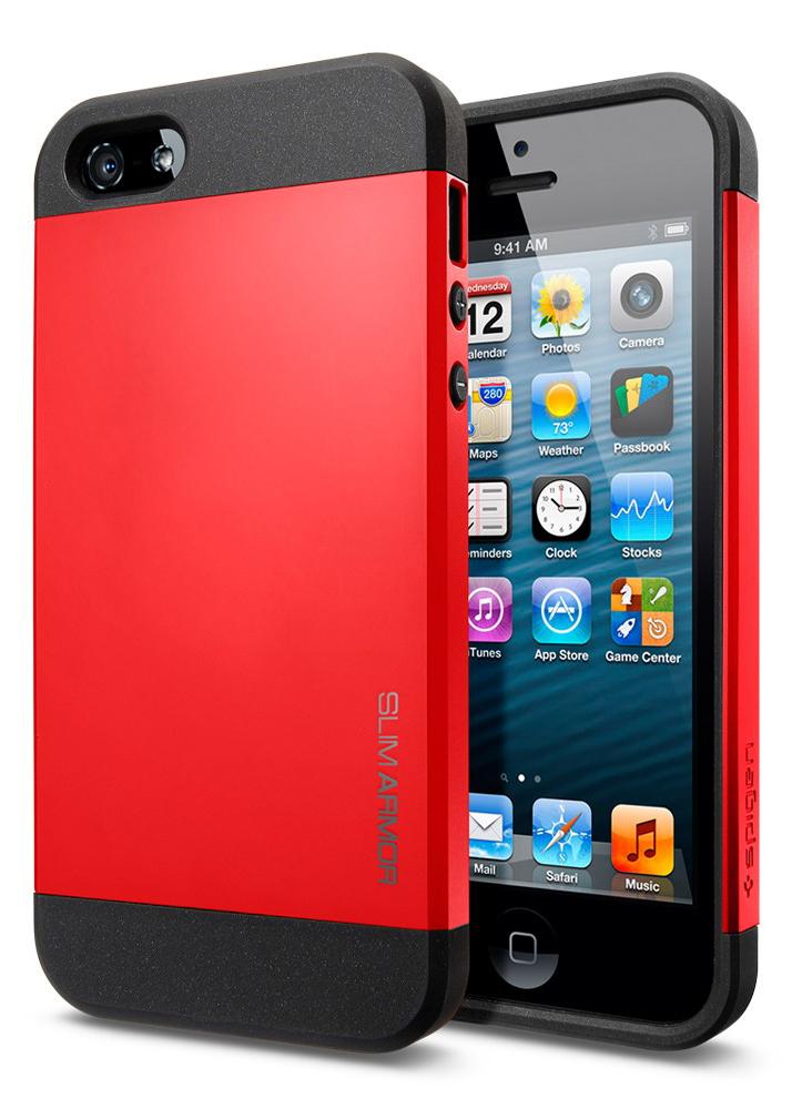 Foto SPIGEN SGP Slim Armor Color for iPhone 5 - Crimson Red