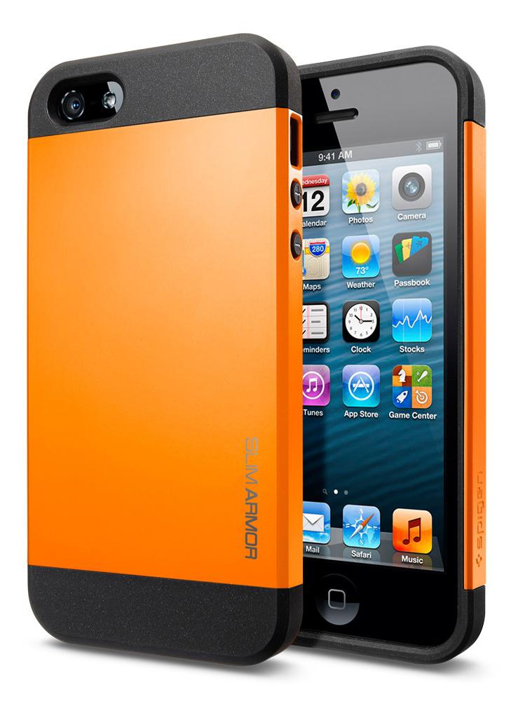 Foto SPIGEN SGP Slim Armor Color for iPhone 5 - Tangerine Tango