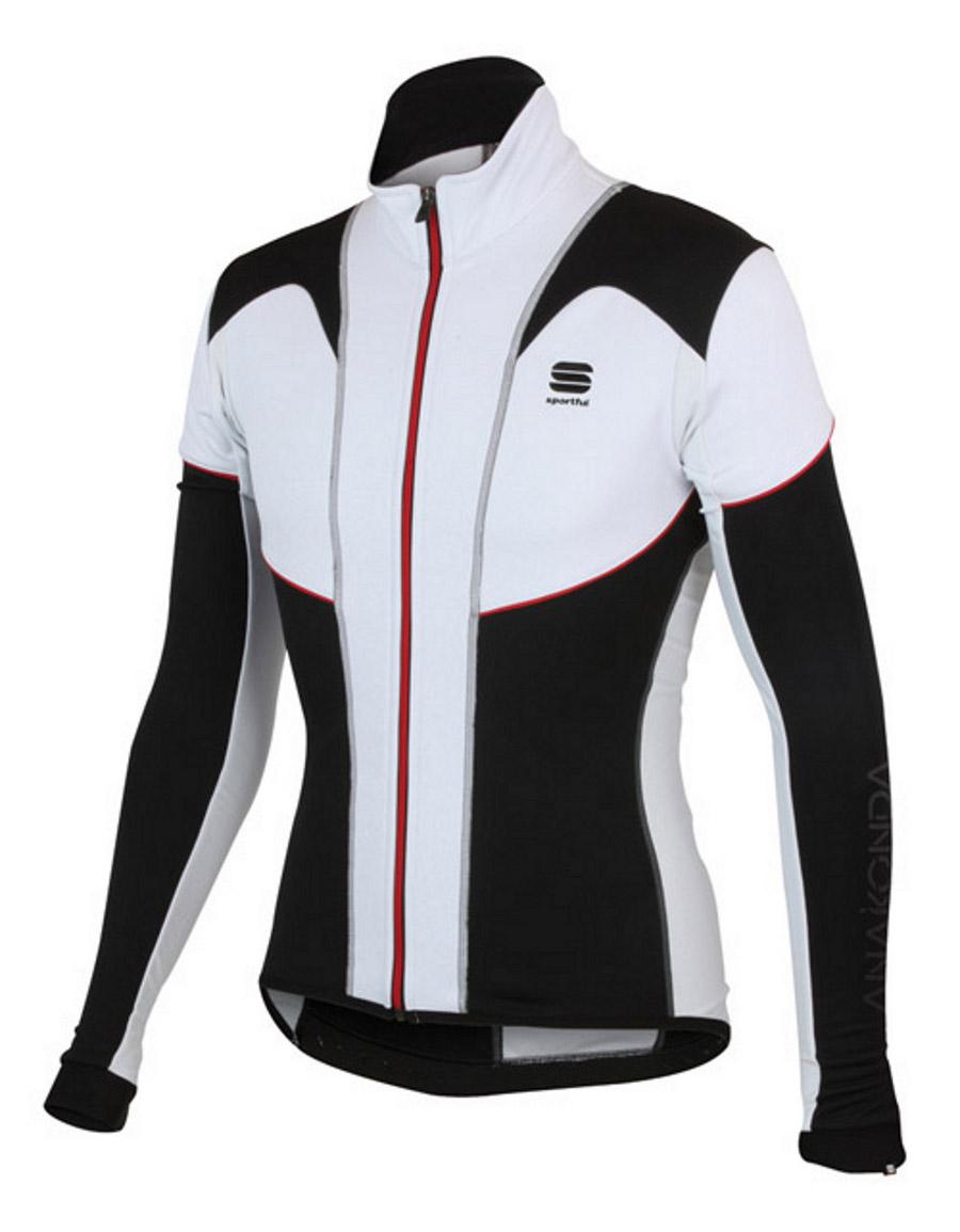 Foto Sportful Anakonda Cortavientos black white red blanco/negro, l