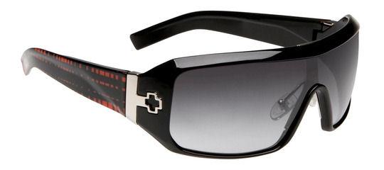 Foto Spy Haymaker Sunglasses - Black w/Red Plaid/Black Fade