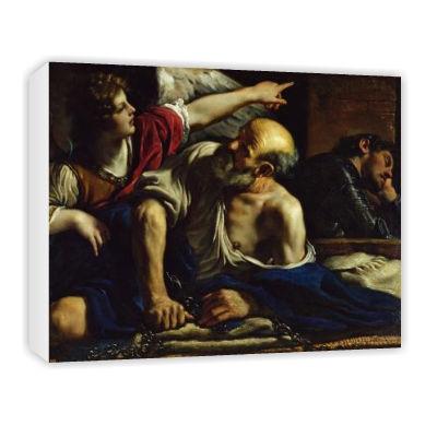 Foto St. Peter Freed by an Angel (oil on canvas).. - Art Canvas