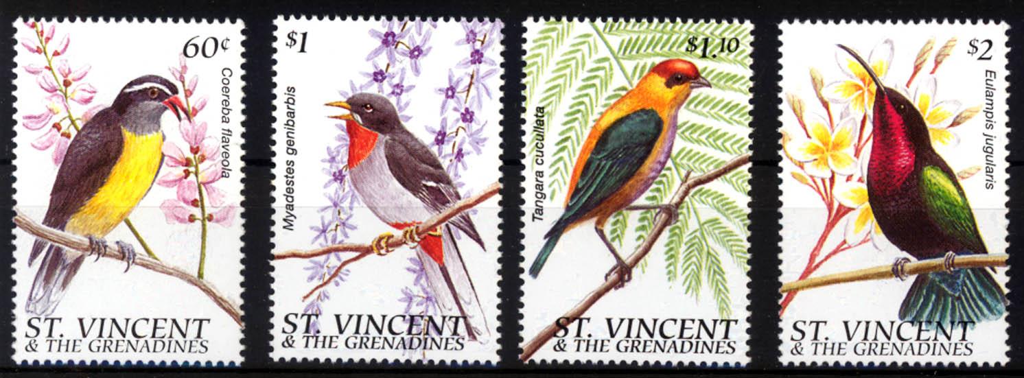Foto St Vincent und die Grenadinen 4 Marken und 1 Block 1996