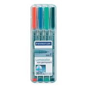 Foto Staedtler Estuche de 4 marcadores no permanentes Lumocolor colores ...