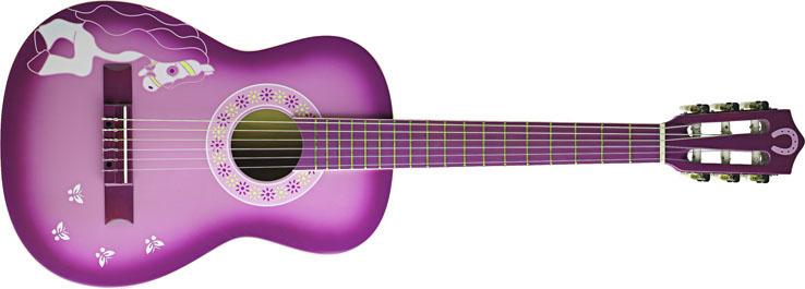 Foto Stagg Child Classical Guitar 1/2 Pink With Pony