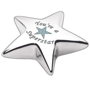 Foto Star Paperweight with Phrase You're a Superstar