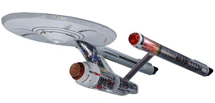 Foto Star Trek Tos RéPlica Cutaway Enterprise Ncc-1701 46 Cm