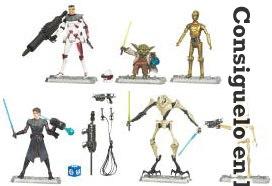 Foto Star Wars Clone Wars Pack 5 Figuras Warriors Y Droids 10 Cm