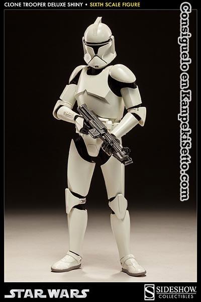 Foto Star Wars Figura 1/6 Deluxe Shiny Clone Trooper 32 Cm