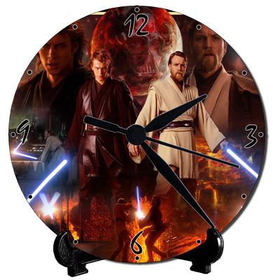 Foto Star Wars Obi-wan Kenobi & Anakin Skywalker - Reloj Cd - Cd Clock Dvd