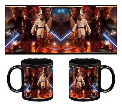 Foto Star Wars Obi-wan Kenobi & Anakin Skywalker - Taza Negra Black Mug